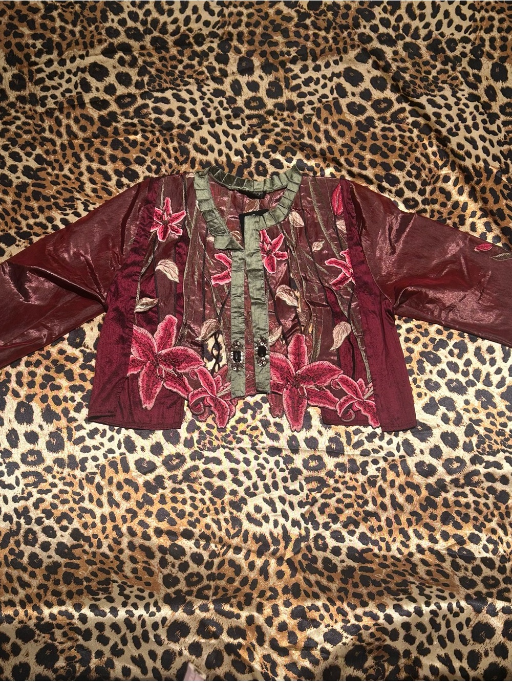 NWT Vintage Y2K Lee Anderson Floral Stargazer Cutout Jacket